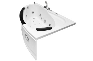 Cada baie cu hidromasa si SPA Black pentru o persoana, montaj dreapta, 169 x 90 x 56 cm - Img 6