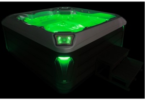 Cada cu hidromasaj, jacuzzi pentru gradina PRO-1377 pentru 6 persoane 210 x 210 x 80 cm - Img 12