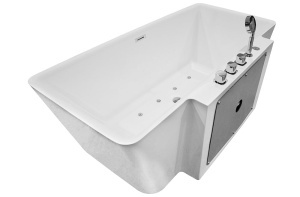 Cada cu hidromasaj MUE-1702, 170 x 87 x 61 cm, baterie cascada inclusa, alb lucios - Img 8