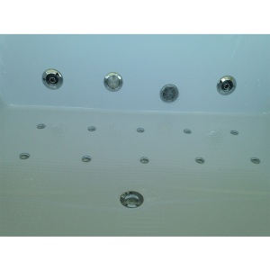 Cada cu hidromasaj pentru doua persoane Diablo 666 cu masca si finisaj stejar 180 x 150 cm - Img 34