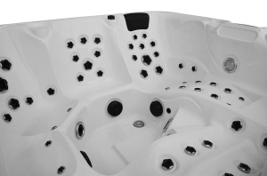 Cada cu hidromasaj rotunda, jacuzzi exterior , Pro 1346 Standard+ pentru 5 persoane 220 x 220 x 96 cm - Img 9