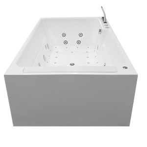 Cada de baie alba cu spa si hidromasaj MO-1806 cu LED, 180 x 110 x 60 cm - Img 2