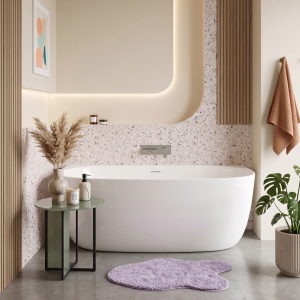 Cada de baie alba, freestanding Rea Eris 150 cm - Img 7
