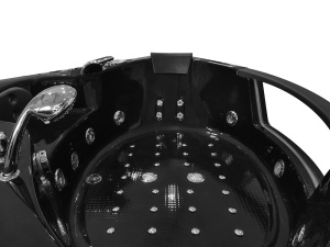 Cadă de baie cu hidromasaj BLACK SPA MO-1004 HC- cu încălzitor , 152x152x56 cm - Img 4