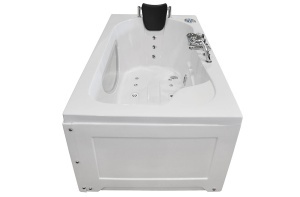 Cada de baie cu hidromasaj MO-1633 Turbo Spa – 168 x 86 x 60 cm, geam frontal si incalzitor, alb - Img 4