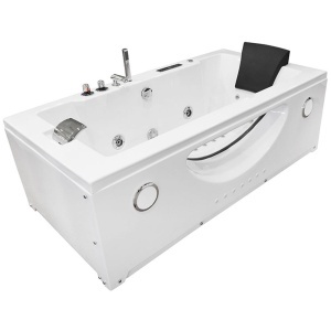 Cada de baie cu hidromasaj Turbo Spa 180 x 91 x 60 cm alba