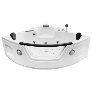 Cada de baie cu spa si hidromasaj MO-0312 si montaj pe colt 150 x 150 x 64 cm