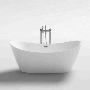 Cada de Baie de Sine Statatoare 180x80x72cm, Design Modern si Elegant, Culoare Alb - Img 3