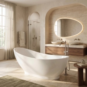 Cada de baie freestanding, alba, Rea Sorento 180 - Img 4