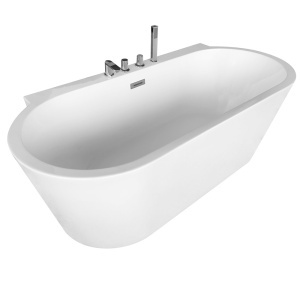 Cada de baie freestanding cu baterie cromata inclusa, dimensiuni 170X80X59CM - Img 1