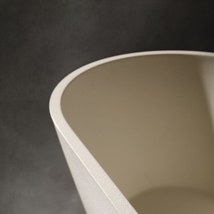 Cada de baie freestanding cu strat rezistent la abraziune D002CH crem - Img 5
