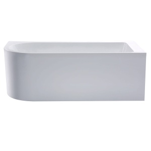 Cada de baie freestanding lipita de perete MO-1750-160 montaj dreapta, 160 x 75 cm, alb lucios - Img 2