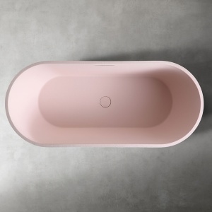 Cadă de baie independentă cu strat rezistent la abraziune PRO, 170 x 75 x 60 cm, roz - Img 3