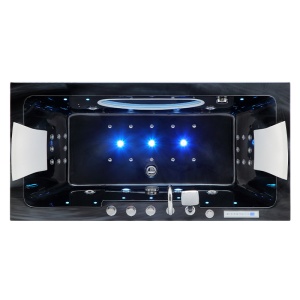 Cada de baie IRIS 933C, Cu Hidromasaj Dimensiune 170x84cm, Black Wave - Img 3