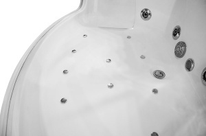 Cada de baie SPA cu hidromasaj de colt MO-0053W, 141 x 141 x 61 cm, front de sticla, radio, bluetooth si incalzitor - Img 16