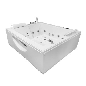 Cadă de baie SPA cu hidromasaj, MO-8033, alba, 180 x 150 x 62 cm