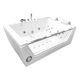 Cada de baie spa cu hidromasaj pentru 2 persoane 176X121X61CM alba - Img 3