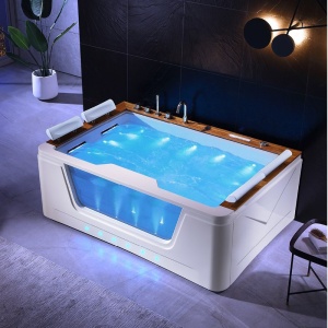 Cada de baie ZEFIR 934, Cu sistem de hidromasaj 192x131cm, Culoare Alb - Img 3