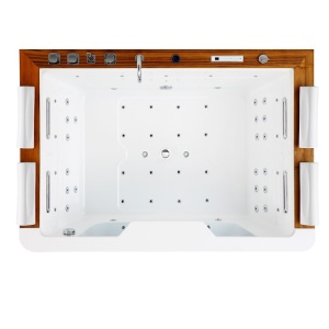 Cada de baie ZEFIR 934, Cu sistem de hidromasaj 192x131cm, Culoare Alb - Img 15