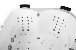 Cada de colt cu hidromasaj SPA MUE-0031A, 140 x 140 cm, 2 persoane, 58 duze si incalzitor - Img 10