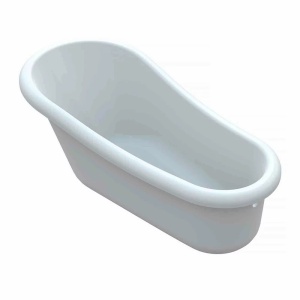 Cada free-standing Vayer Retro, Dimensiune 169x82cm , Culoare Alb - Img 4