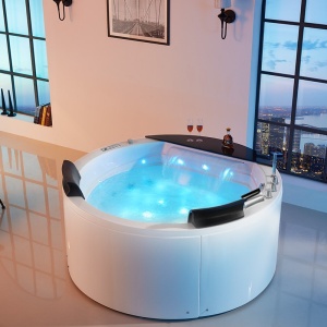 Cada spa cu hidromasaj DELLA 916, 170x170 cm, carcasa alba - Img 2