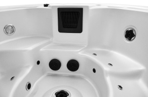 Cada spa cu hidromasaj rotunda, jacuzzi exterior PRO 1415 pentru 6 persoane 200 x 200 x 90 cm - Img 9