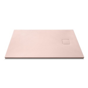Cadita de dus din compozit de piatra Pro Exclusive roz 120 x 80 x 4 cm - Img 3