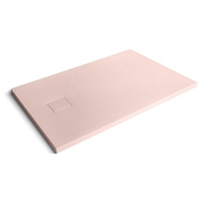 Cadita de dus dreptunghiulara din compozit mineral Mazur Exclusive roz 100 x 80 cm
