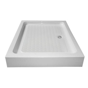 Cadita de dus dreptunghiulara inalta antialunecare SXL03C 100 x 80 cm alba - Img 3