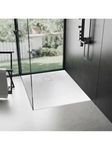 Cadita de dus dreptunghiulara montaj in podea Magnum White 120 x 90 cm alba - Img 4