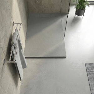 Cadita de dus gri cu sifon Veldman Toledo Slim, diverse dimensiuni - Img 3