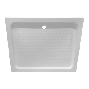 Cadita de dus HIGH SXL04B, Design Modern 110x90cm, Culoare Alb - Img 2