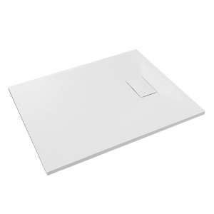 Cadita de dus MO-GD10080ES Dreptunghiulara, SMC, culoare Alb. 100X80X2.6CM - Img 1