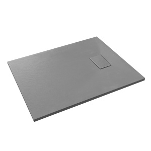 Cadita de dus MO-GD10080ES Dreptunghiulara, SMC, culoare Gri. 100X80X2.6CM - Img 1
