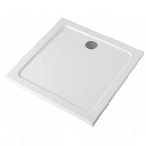 Cadita de dus slim 100x100 alb ST06A