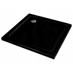 Cadita de dus Slim ST02C, Dimensiune 70x70cm, Culoare Negru - Img 2