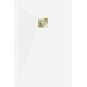 Cadita dus din compozit, dimensiune 120 x 100 cm, alb, grilaj auriu - 44101012-G - Img 9