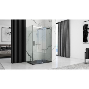 Cadita dus REA STONE, dimensiune: 90x120 cm, acril mineral, gri inchis - Img 4