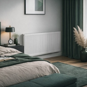 Calorifer din otel tip 22 cu conectare laterala Calor-WH-3, 60 x 120 cm, 1890 W, alb - Img 8