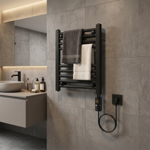 Calorifer electric de baie portprosop Manam 300W 50 x 40 cm negru - Img 19