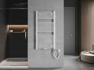 Calorifer electric de baie tip portprosop 1200 x 600 mm, 600 W, Ares alb