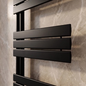 Calorifer electric, portprosop, Rea Marvo 90x50 cm Negru Mat - Img 7