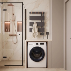 Calorifer electric, portprosop, Rea Nexo 90X50 cm, Gri Mat - Img 3