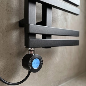 Calorifer electric, portprosop, REA RIDO 90X50 cm, Negru Mat - Img 6