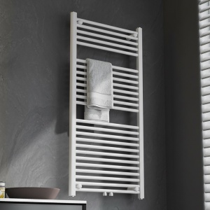 Calorifer portprosop pentru baie Corso 120 x 60 cm, alb lucios - Img 10