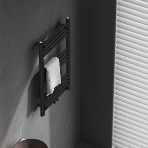 Calorifer vertical CORSO-BL-3 pentru baie 80x50, negru - Img 9