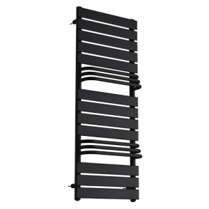 Calorifer vertical Fuego-Blu pentru baie 128x50, negru - Img 7