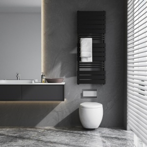 Calorifer vertical Fuego-Blu pentru baie 128x50, negru - Img 17