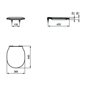 Capac wc slim softclose Ideal Standard Thin negru mat - Img 7